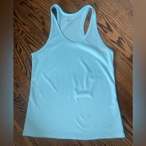 Nike Drifit turquoise blue racerback tank top M
